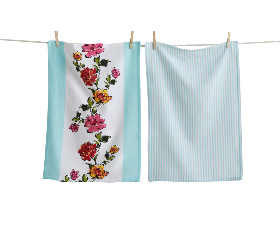 Multi-Colour Dishtowel Set Of Two