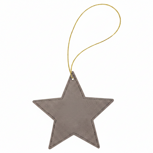 Leatherette Star Ornament