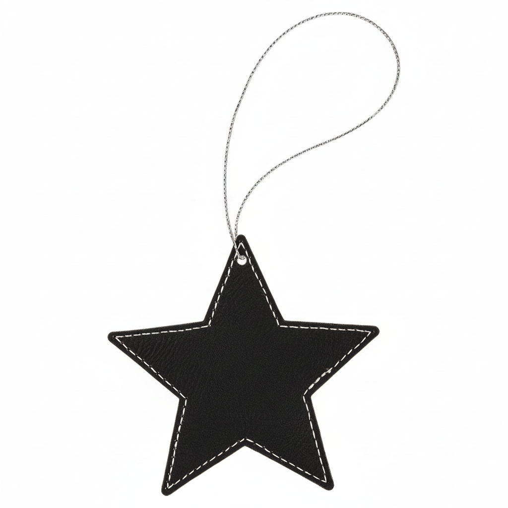 Leatherette Star Ornament