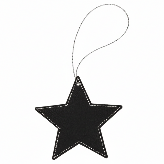 Leatherette Star Ornament