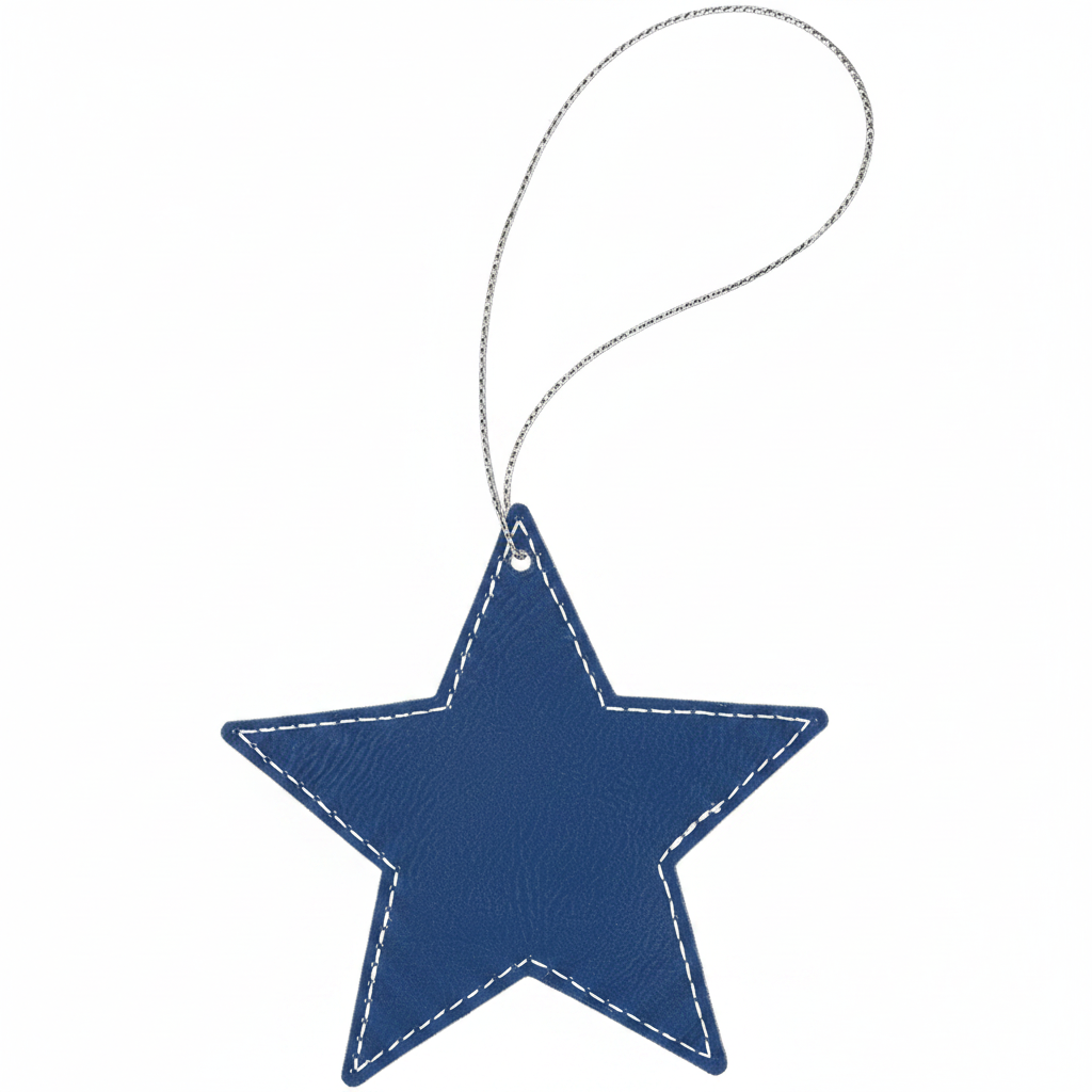 Leatherette Star Ornament