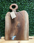 Black Walnut Charcuterie Boards with Resin & Natural Accents