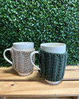Sweater Mug with Removable Knit Cozy