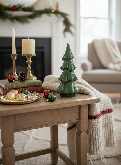 Ceramic Christmas Tree Figurines