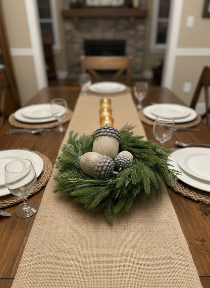 Cedar Evergreen Wreath – Faux Holiday Greenery