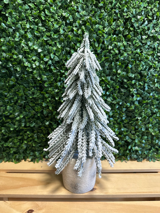 Frosted Evergreen Tabletop Trees – 3 Styles