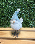 Winter Bird Figurines with Knit Hats