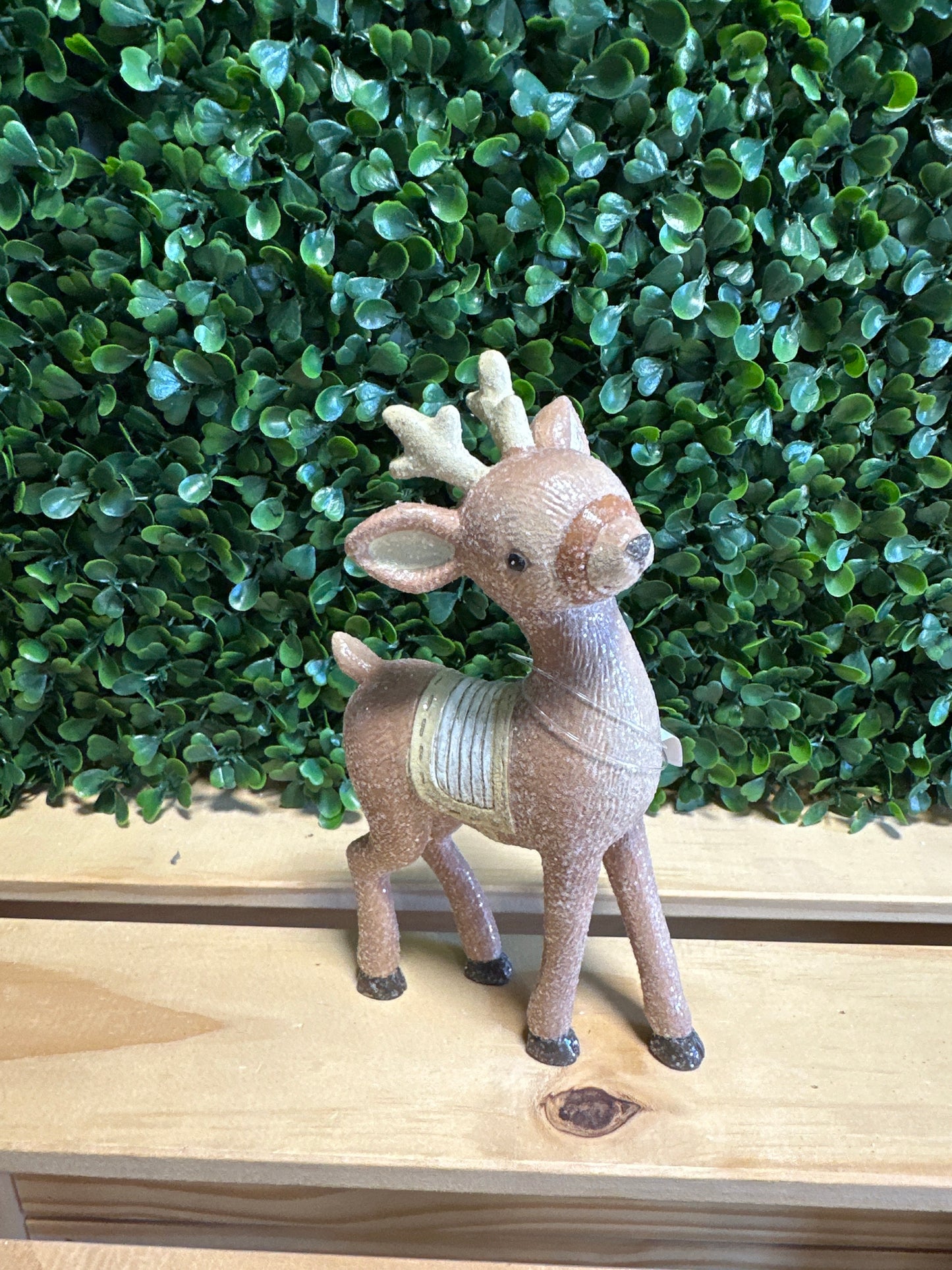 Rustic Standing Reindeer Figurine