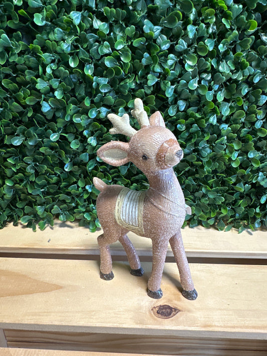 Rustic Standing Reindeer Figurine