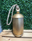 Gold Metal Bells with Rope Hanger