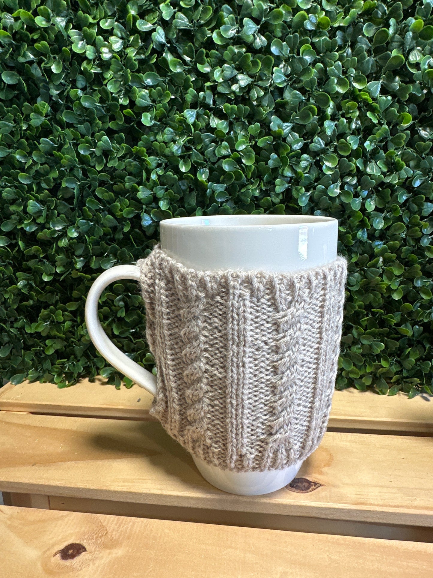 Sweater Mug with Removable Knit Cozy