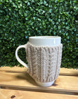 Sweater Mug with Removable Knit Cozy