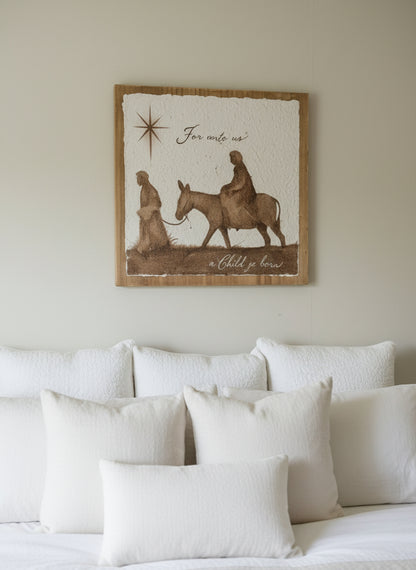 “For Unto Us” Nativity Wall Art