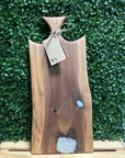 Black Walnut Charcuterie Boards with Resin & Natural Accents