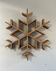Wooden Snowflake Wall Shelf
