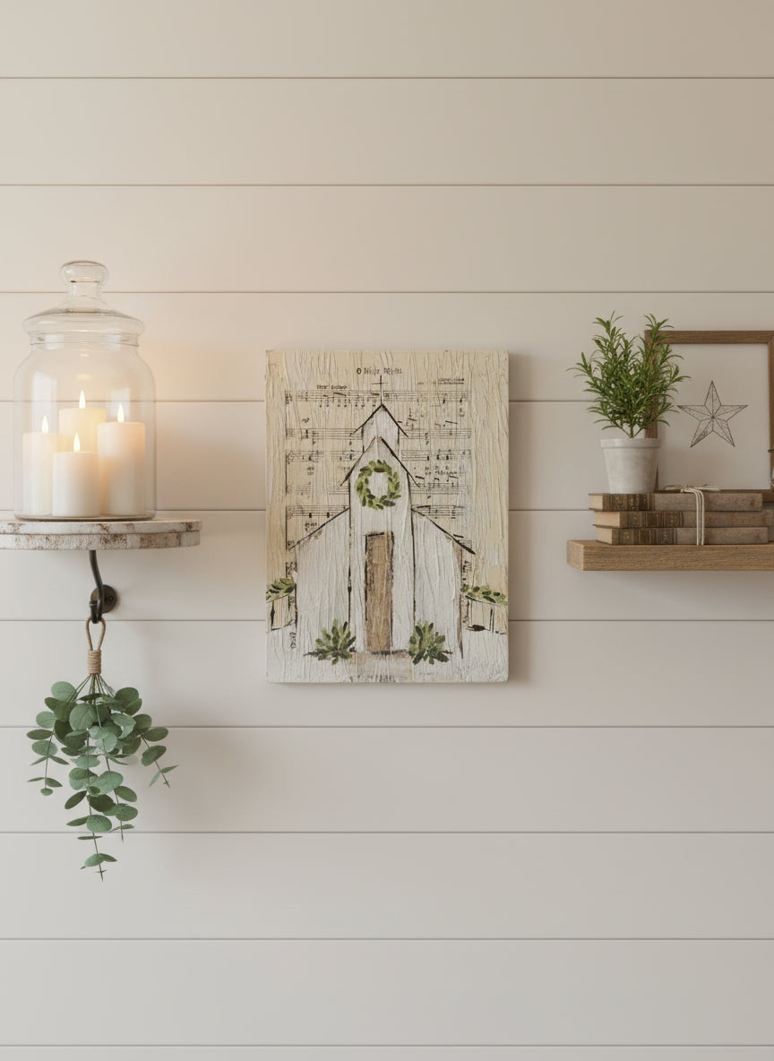 “O Holy Night” Church Art Sign