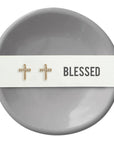 Blessed Ceramic Ring Dish & Earrings