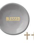 Blessed Ceramic Ring Dish & Earrings