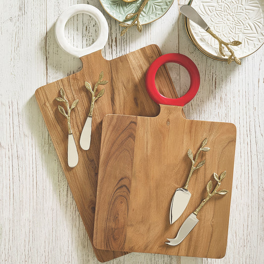 Twig Handle Cheese Knives- Set of 2