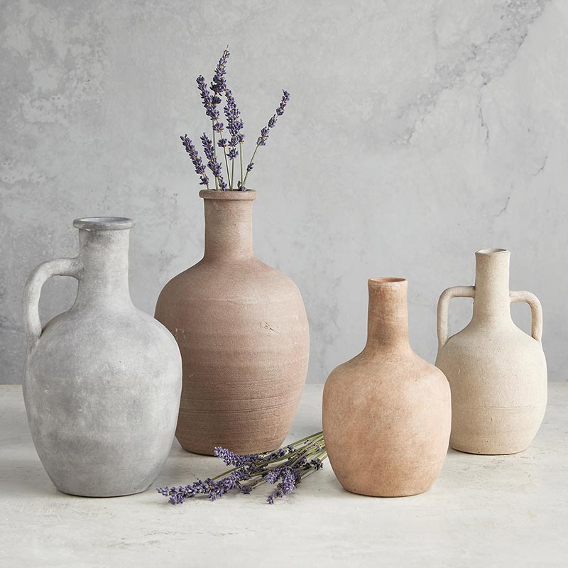 Rustic Clay Decorative Vase