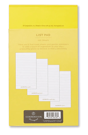 Compendium List Pad