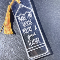 Personalized Acrylic Book Marks
