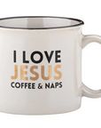 I Love Jesus, Coffee & Naps Mug