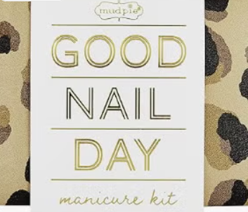 Mud Pie Tan Leopard Manicure Kit