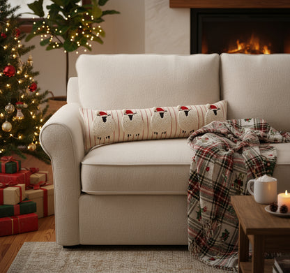 Holiday Sheep Lumbar Pillow