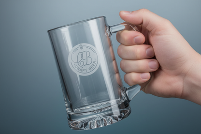 Personalized Glass Beer Mug