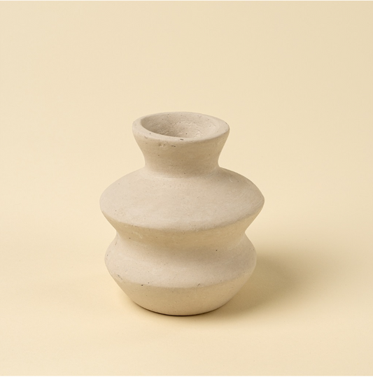 Wave Paper Mache Bud Vase