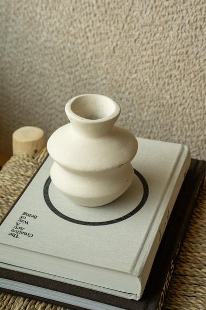 Wave Paper Mache Bud Vase