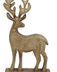 Wooden Reindeer Figurines