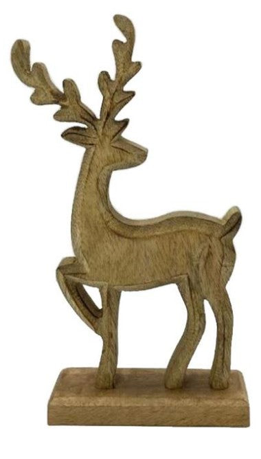 Wooden Reindeer Figurines