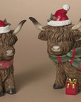 Christmas Highland Cow Figurines