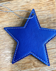 Personalized Leather Star Ornament