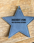 Personalized Leather Star Ornament