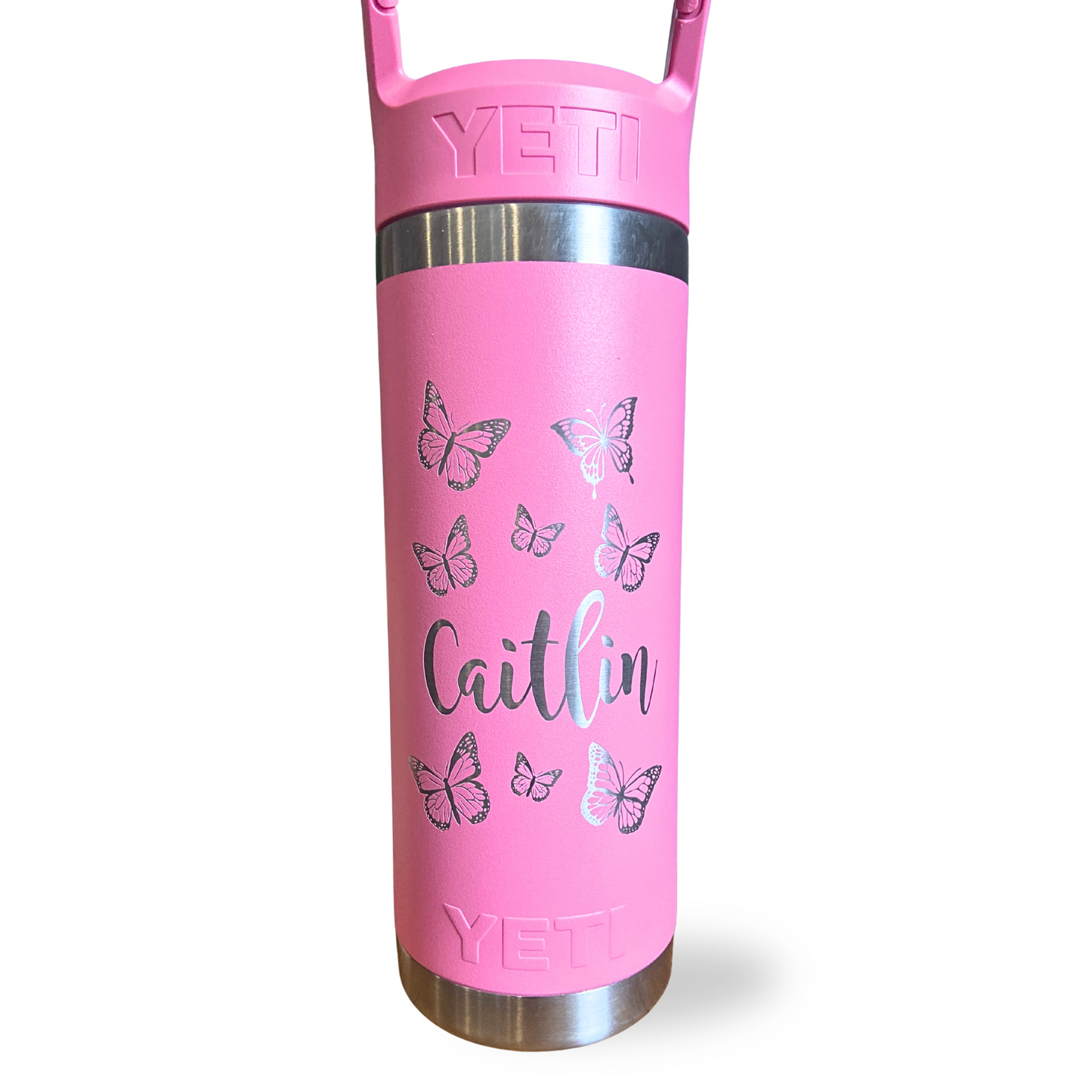 YETI 18oz Bottle with Color Match Straw Lid