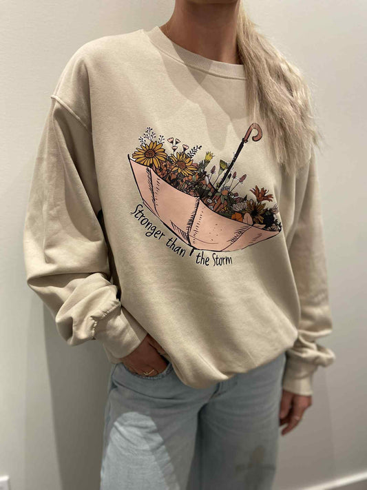 🌼 Stronger Than the Storm Crewneck — KOI Element