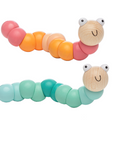 Baby Ganz Wooden Twisty Worm – Colorful, Bendable, and Fun!