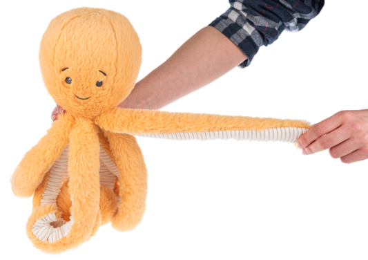 Happy Hill Stretchy Octopus Plush – 16" Wide