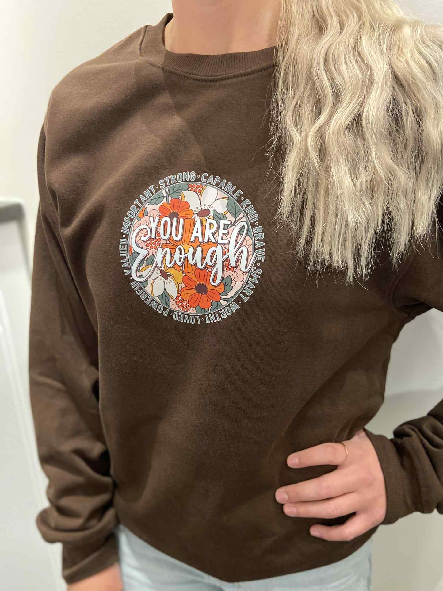 🌻 You Are Enough Crewneck — KOI Element