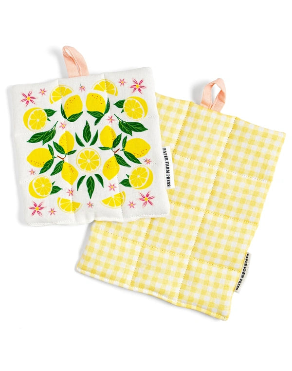 Paper Farm Press Pot Holder Set