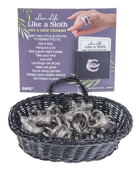 Live Life Like a Sloth Pocket Charm