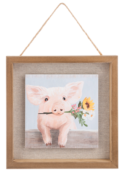 Flower Farm Hanging Plaques