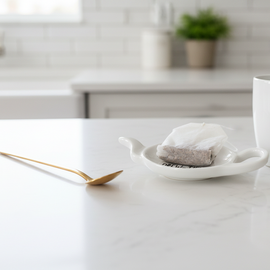 Teabag Holder & Teaspoon Set