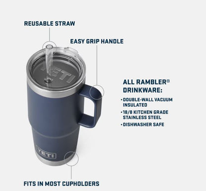 YETI 25oz Straw Mug with Straw Lid