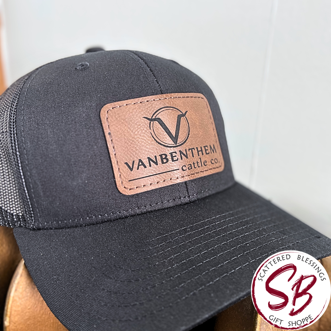 Custom Engraved Leather Hat