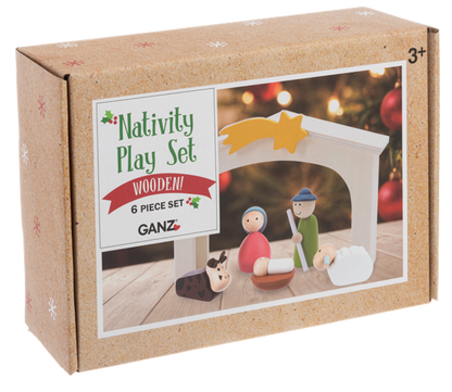 Wooden Nativity Play Set – 6 Piece Set