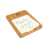 Bamboo Desk Note Holder - Notepad Included